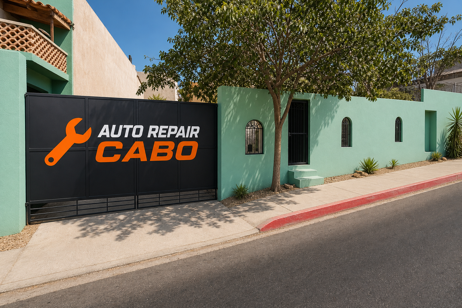 Auto Repair Cabo shop entrance Cabo San Lucas
